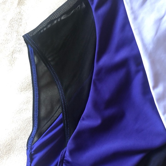 Chromat Delta Duotone Swimsuit Purple w/ Mesh - Picture 6 of 14